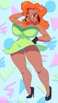  2016 anthro bear big_breasts breasts cleavage clothed clothing female julie_bruin mammal nitro panties smile solo tiny_toon_adventures underwear warner_brothers 