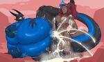 5:3 absurd_res ahegao anthro areola belly belly_inflation ber00 big_breasts biped black_body blue_body bodily_fluids breasts cum cum_inflation cum_inside cum_on_self cum_overflow dragon duo excessive_cum excessive_genital_fluids female genital_fluids genitals hi_res huge_breasts hyper hyper_breasts inflation interspecies kneeling lactating larger_female looking_pleasured male male/female mammal milk multicolored_body mythological_creature mythological_scalie mythology nightshade_(dragonofdarkness1992) nipples non-mammal_breasts nude one_eye_closed penetration penile penile_penetration penis pupils pussy scalie sex size_difference spread_legs spreading thick_thighs three-quarter_view tongue tongue_out vaginal vaginal_penetration