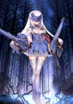  1girl arm_at_side black_cape black_gloves blue_blindfold blue_boots blue_dress blue_sleeve_cuffs boots breasts cape choco_(chocolate_shop) closed_mouth collared_shrug covered_eyes dress expressionless fairy_sword_arondight fate/grand_order fate_(series) frilled_dress frills full_body game_cg gloves halter_dress halterneck hand_on_own_hip large_variant_set legs_together long_hair long_sleeves melusine_(fate) melusine_(second_ascension)_(fate) official_art short_dress shrug_(clothing) side_cape sidelocks sleeve_cuffs small_breasts solo standing thigh_gap thighhighs third-party_source turtleneck turtleneck_dress underbust variant_set white_hair white_sleeves white_thighhighs 