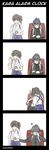  1girl 4koma comic commentary english highres kaga_(kantai_collection) kantai_collection parody rukotaro slapping sleeping spitting 