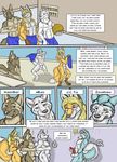  animal_genitalia anthro balls butt canine comic dialogue digital_media_(artwork) dog english_text fur heterochromia hi_res jcfox male mammal mblade nude penis sheath shower sunitai text ziggyhusky 