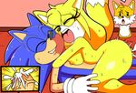  anthro breasts canine cloudz dreamcastzx1 female fox hedgehog mammal miles_prower simple_background sonic_(series) sonic_boom sonic_the_hedgehog video_games zooey_the_fox 