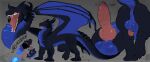 anus asmodaios balls black_body black_claws black_horn black_scales blue_balls blue_body blue_membrane blue_scales claws dragon erection feral genitals hi_res horn knot male membrane_(anatomy) membranous_wings model_sheet mythological_creature mythological_scalie mythology open_mouth penis perineum pink_anus pink_knot pink_penis pink_tongue scales scalie solo teeth tongue ventral_scales wings zhulya_(artist)