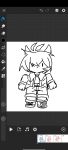 absurd_res bottomwear canid canine canis clothing eyes footwear gen_on_ko gui hair hi_res humanoid jacket male mammal menu_screen pants saki_sasuke shoes simple_background topwear utau white_bottomwear white_clothing white_hair white_jacket white_pants white_topwear wolf wolfninecloud_furb