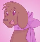  2016 canine dog itoruna mammal pink_background simple_background 