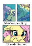  anus begging begging_pose blue_eyes blush butt comic cutie_mark english_text equine eyelashes female fluttershy_(mlp) friendship_is_magic fur hair livinthelife0friley mammal my_little_pony open_mouth outside pegasus pink_hair pussy rear_view snout text tongue underwater vaginal water wings yellow_fur 