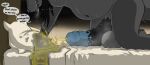 2024 all_fours anthro anthro_on_anthro arm_markings arm_support arm_tuft aroused balls barefoot bed bed_sheet bedding belly belly_tuft big_balls big_penis biped black_hair black_markings black_penis black_text blue_penis blurred_background bodily_fluids breath brown_background brown_body brown_fur brown_hair canid canine chest_tuft close-up colored crotch_tuft dialogue digital_drawing_(artwork) digital_media_(artwork) duo ellipsis english_text extreme_size_difference eyes_closed faceless_anthro faceless_character faceless_male feet femboy feminine fingers flaccid fluffy fluffy_tail foreskin fox fur fur_markings fur_tuft furniture genital_fluids genitals gloves_(marking) golden_shower grey_background grey_balls grey_body grey_fur grey_tuft hair half-erect hand_markings hi_res huge_balls huge_penis humanoid_genitalia humanoid_penis hybrid_genitalia hybrid_penis inside interspecies kneeling larger_anthro larger_male leaning leaning_forward leaning_on_bed leg_tuft lennox lennox_(lennox) line_art long_hair looking_at_another looking_down loom looming looming_over lying lying_on_bed male male/male male_peeing mammal marking_territory markings medial_ring medial_ringed_humanoid_penis medial_ringed_hybrid_penis messy messy_bed micro micro_abuse micro_anthro micro_male monotone_body monotone_fur mottled mottled_genitalia mottled_nose mottled_penis mottled_tongue multicolored_body multicolored_fur multicolored_penis murid murine navel nude on_back on_bed open_mouth panting paws peeing peeing_on_another peeing_on_partner penis penis_size_difference pillow pink_penis predator/prey raised_arms rat red_fox rodent shaded short_hair side_view silver_fox simple_background size_difference size_play slightly_chubby slightly_chubby_anthro slightly_chubby_male smaller_anthro smaller_male speech_bubble stain stained stained_bed_sheet stained_pillow steam tail tan_body tan_fur text thick_penis tip_(theprettiesttip) tired tongue tongue_out true_fox tuft two_tone_body two_tone_fur two_tone_penis unretracted_foreskin urethra urine urine_drip urine_on_body urine_on_face urine_stain urine_stream vein veiny_penis watersports wet wet_bed wood wood_bed