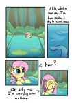  ? blue_eyes blush comic ears_up english_text equine eyelashes female fluttershy_(mlp) friendship_is_magic fur hair livinthelife0friley long_hair mammal my_little_pony outside pegasus pink_hair plant short_ears shrub snout tentacles text tree underwater water wings worried yellow_fur 