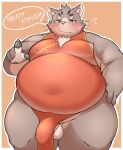 0907_kapi anthro asian_clothing balls blush bulge chinese_clothing chinese_dress clothed clothing crossdressing detailed_bulge domestic_cat dress east_asian_clothing felid feline felis fur genital_outline genitals grey_body grey_fur hi_res japanese_text lifewonders male mammal navel_outline no_underwear penis_outline sitri_(tas) solo text tokyo_afterschool_summoners