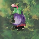  cherrim cherrim_(overcast) closed_eyes krokus00 lowres no_humans outdoors pokemon pokemon_(creature) pokemon_focus solo 
