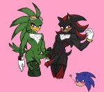 accipitrid accipitriform alien anthro avian babylonian_(sonic) balls beak bird black_body black_fur blush chest_tuft clenched_teeth clothing duo erection eulipotyphlan eyeshadow eyewear feather_markings feathers fishnet_clothing fishnet_leggings fishnet_legwear fishnet_thigh_highs fur fur_markings genital_markings genital_piercing genitals gloves goggles green_body green_feathers handwear hedgehog heehoohaa jet_the_hawk leg_markings leggings legwear makeup male male/male mammal markings mohawk muscle_tone navel navel_piercing nipple_piercing nipples penis penis_markings penis_piercing piercing pose posing_nude question_mark quills_(anatomy) red_body red_fur red_nipples saggy_balls sega shadow_the_hedgehog sonic_adventure sonic_riders sonic_the_hedgehog sonic_the_hedgehog_(comics) sonic_the_hedgehog_(series) stockings tail tail_feathers teeth thigh_highs thigh_markings tuft