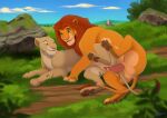 animal_genitalia balls bodily_fluids cum detailed_background digital_drawing_(artwork) digital_media_(artwork) disney duo erection feet felid feline female female_feral female_penetrated feral feral_on_feral feral_penetrated feral_penetrating feral_penetrating_feral fur genital_fluids genitals hair hi_res hindpaw lion looking_at_another male male/female male_feral male_penetrating male_penetrating_female mammal nala_(the_lion_king) outside pantherine pawpads paws penetration penile penile_penetration penis penis_in_vagina plant sex shembreopheline simba_(the_lion_king) sky smile tail tail_tuft the_lion_king toes tuft vaginal vaginal_penetration vulva