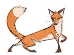  2016 abstract ambiguous_gender canine feral fox mammal sketch skia solo 