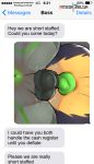 absurd_res anal anal_knotting anal_penetration animal_genitalia animal_penis anthro anus balls canine_genitalia canine_penis electronics genitals hi_res humor jarlium knot knotting male male/male penetration penis phone solo text