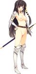  armor effordom_soft heels koikishi_purely_kiss naked nipples shidou_mana sword yuuki_hagure 