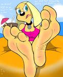  beach bikini blush brandy canine clothing disney dog domination feet female female_domination mammal meme seaside soles swimsuit teasing toenails zp92 