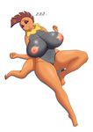  2016 anthro areola big_breasts breasts deadpliss erect_nipples female huge_breasts ipan nintendo nipples nude pok&eacute;mon pussy scrafty video_games 