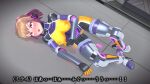  1girl 3d agent_mirai ahegao blender_(medium) blush bodysuit breasts brown_hair corruption covered_nipples headphones hexagon_print highres impossible_bodysuit impossible_clothes large_breasts latex latex_bodysuit lying medium_breasts mind_control mirai_(agent_mirai) on_back open_mouth personality_excrement ponytail pubic_tattoo purple_eyes pussy_juice rolling_eyes sex_toy short_hair skin_tight solo tattoo umaaji_lady_mk2 vibrator 
