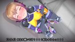  1girl 3d agent_mirai bdsm blender_(medium) blush bodysuit bound breasts brown_hair closed_eyes covered_nipples crying highres impossible_bodysuit impossible_clothes lying medium_breasts mirai_(agent_mirai) personality_excrement restrained short_hair skin_tight solo tears umaaji_lady_mk2 