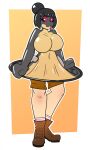 2b-labs anthro bob_cut breasts featureless_breasts female handles_on_hips hi_res latex latex_creature legless living_latex mitten_hands moshigi reptile scalie serpentine snake solo split_form transformation transformation_ring twinning