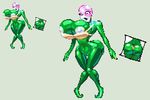  big_breasts big_butt breasts butt casetermk flora_fauna green_skin huge_breasts humanoid mario_bros nintendo nipples piranha_plant plant simple_background solo video_games voluptuous wardrobe_malfunction wide_hips 