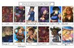  2boys 6+girls ace_attorney black_hair blonde_hair blue_eyes blue_jacket breasts character_name chi-chi_(dragon_ball) cleavage closed_mouth collarbone commentary courtney_(pokemon) crossover dark_magician_girl din dragon_ball eunie_(xenoblade) eyelashes fake_horns glasses gloves green_eyes hair_between_eyes highres hood hood_up horns hsien-ko jacket jiangshi kid_icarus long_hair looking_at_viewer margaret_(persona) multicolored_hair multiple_boys multiple_drawing_challenge multiple_girls necktie nemona_(pokemon) open_mouth orla_(pokemon) orlek parted_bangs persona phoenix_wright pit_(kid_icarus) pokemon pokemon_(anime) pokemon_bw pokemon_horizons pokemon_oras pokemon_sv purple_hair shauntal_(pokemon) shirt short_sleeves sidelocks six_fanarts_challenge smile the_legend_of_zelda the_legend_of_zelda:_oracle_of_seasons two-tone_hair upperdash_arm_(kid_icarus) xenoblade_chronicles_(series) yellow_eyes yu-gi-oh! 
