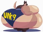 2024 2d_animation 4:3 adansin angry animated anthro belly belly_jiggle big_belly big_breasts big_butt black_nose blue_bottomwear blue_clothing blue_shorts bottomwear breast_jiggle breasts brown_body brown_ears brown_eyes brown_tail butt butt_jiggle canid canine canis cel_shading clothing colored digital_media_(artwork) domestic_dog eyelashes female german_shepherd herding_dog huge_belly huge_breasts huge_butt huge_thighs hyper hyper_belly hyper_breasts hyper_butt hyper_thighs jiggling loop mammal morbidly_obese morbidly_obese_anthro morbidly_obese_female multicolored_body obese obese_anthro obese_female overweight overweight_anthro overweight_female pastoral_dog police rear_view shaded sharp_teeth short_playtime shorts simple_background solo tail tail_motion tailwag tan_body tan_inner_ear tan_tail teeth text text_on_clothing thick_thighs tight_clothing two_tone_body two_tone_tail unit-k9_(adansin) white_background