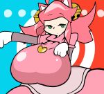 2018 animal_humanoid big_breasts breasts cat_humanoid clothing digital_drawing_(artwork) digital_media_(artwork) dress ellipsis eyebrow_through_hair eyebrows felid felid_humanoid feline feline_humanoid female green_eyes hair half-closed_eyes half-length_portrait heart_symbol hi_res huge_breasts humanoid hyper hyper_breasts light_body light_skin mammal mammal_humanoid mew_mew_(undertale) mew_mew_kissy_cutie narrowed_eyes petronoise pink_clothing pink_dress pink_hair portrait solo translucent translucent_hair undertale_(series)