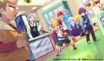  1boy 6+boys ^_^ abs amanogawa_ryuusei amanogawa_taiki andou_loid apron arm_up baseball_cap belt belt_buckle belt_pouch black_eyes black_pants black_shorts blonde_hair blue_apron blue_dress blue_eyes blue_jacket blue_shorts boots brown_belt brown_boots brown_hair buckle child clenched_hand closed_eyes closed_mouth collared_jacket commentary_request crying crying_with_eyes_open dress dutch_angle electrical_speedwagon facial_hair green_hair green_shirt grey_hair hair_between_eyes hand_up hat hercules_beetle highres holding holding_toy hood hood_down hoodie index_finger_raised interlocked_fingers itasato_amiko jacket jinzou_konchuu_kabutoborg_vxv key_of_the_good_taste kuroda_(kuro_yyy) layered_sleeves long_hair long_sleeves mary_janes matsuoka_katsuji multiple_boys muscular muscular_male mustache outstretched_arm own_hands_together pants poster_(object) pouch purple_eyes purple_hair red_hat red_jacket red_shirt red_shoes reflection reflective_floor rhinoceros_beetle ryuushou_ken sayaka_(kabutoborg) shirt shoes shop short_hair short_over_long_sleeves short_sleeves shorts sidney_manson smile sneakers standing star_(symbol) tears thighhighs thumbs tomcat_red_beetle_(kabutoborg) toy toy_car translated translation_request venezian white_hair white_jacket white_shirtt white_thighhighs yellow_hoodie 