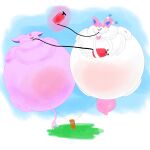 2023 air_inflation air_pump ambiguous_gender belly belly_blush belly_expansion big_belly big_cheeks black_nose blue_background blue_inner_ear blue_sclera blush body_blush body_inflation cheek_expansion colored digital_media_(artwork) duo eeveelution espeon expansion eyes_closed feral floating forehead_gem gem generation_2_pokemon generation_6_pokemon held_by_string hi_res hose hose_in_mouth hose_inflation huge_belly huge_cheeks hyper hyper_belly hyper_cheeks hyper_inflation immobile implied_popping inflation nintendo one_eye_closed pink_ears pink_tail pokemon pokemon_(species) puffed_cheeks purple_body purple_ears purple_inner_ear purple_tail red_gem ribbons_(anatomy) shaded simple_background spherical_inflation stake swelling sylveon tail telekinesis white_background white_body white_eyes yamad4man