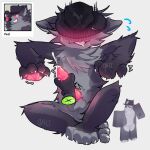 1:1 4_fingers 4_toes ambiguous_gender anatomically_correct anatomically_correct_genitalia anatomically_correct_penis animal_genitalia animal_penis anthro anus aroused aroused_smile balls bodily_fluids canid canine canine_genitalia canine_penis canis chest_tuft clothing countershade_fur countershade_torso countershading covered_eyes cross_section cum cumshot drooling duo ejaculation fed_(kaiju_paradise) feet fingers flustered fur genital_fluids genitals gootraxian grey_body grey_fur hand_on_penis handjob hat hat_only headgear headgear_only headwear headwear_only kaiju_paradise male male/ambiguous mammal mostly_nude pawpads penile penis qalt raised_arms saliva sex shade_(kaiju_paradise) shaded shaking sitting toeless_(marking) toes trembling tuft watermark wolf