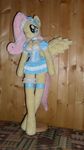  anthro clothing dress fluttershy_(mlp) friendship_is_magic my_little_pony plushie real 