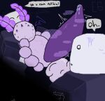 ambiguous_gender aquatic_gastropod bodily_fluids deep_sea_bunny_(pressure) feral gastropod genital_fluids genitals group holding_animal human jorunna_parva leaking_precum male mammal marine mollusk musk musk_clouds nudibranch penis precum pressure_(roblox) roblox robloxian sea_slug simple_background slug speech_bubble sweat tapering_penis text trio vein watermark worried_look yegg_yolk