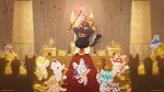 16:9 ailurid altar ankh anthro anubis avian banana bird bovid bovine canid canine canis carpet cattle chicken chonk_unabis_(littlehyper) clothing deer deity egyptian egyptian_clothing egyptian_god egyptian_mythology food fox fruit galliform gallus_(genus) gem gold_(metal) gold_jewelry halo hieroglyphics jackal jewelry littlehyper male mammal middle_eastern_mythology mummy mummy_wrappings mythology party phasianid pillar pixile_studios plant red_carpet red_panda sculpture shendyt skullcat_(sar) solo staff statue suid suine super_animal_royale sus_(pig) undead wand widescreen wild_boar wolf