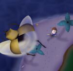 2019 ambiguous_feral ambiguous_gender animal_crossing arthropod beach beetle blue_dress_shirt bottomwear brown_eyes brown_hair butterfly_net clothed clothed_human clothed_male clothing colored cookieboy011 digital_drawing_(artwork) digital_media_(artwork) duo elytron english_description feral flying footprint footwear fully_clothed fully_clothed_human fully_clothed_male grass hair high-angle_view holding_butterfly_net human insect insect_wings light lighting lineless male male_human mammal mouth_closed net nintendo outside palm_tree plant quadruped red_bottomwear red_clothing red_nose red_shorts sand sea seashell shaded shell shoes shorts solo_focus standing story story_in_description tan_body tan_skin tree triangle_nose villager_(animal_crossing) water wings yellow_body yellow_clothing yellow_footwear yellow_shoes
