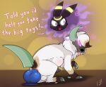 abdominal_bulge absol ambiguous_gender anal anal_penetration animal_genitalia animal_penis balls black_body black_nose bodily_fluids bulge butt canid canine canine_genitalia canine_penis canis dialogue digital_media_(artwork) dildo dildo_in_ass dildo_insertion duo e-01 eeveelution english_text erection feral fur gastly generation_1_pokemon generation_2_pokemon generation_3_pokemon generation_4_pokemon genital_fluids genitals ghost hair hi_res hybrid knot knotted_penis leafeon male male_feral male_penetrated male_penetrating mammal multicolored_body multicolored_fur nintendo nude object_in_ass open_mouth penetration penile penis pokemon pokemon_(species) possession sex sex_toy sex_toy_in_ass sex_toy_insertion simple_background smile spirit tail teeth text tongue tongue_out traigh_(cafe_plaisir) umbreon white_body white_fur