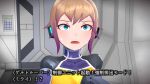  1girl 3d agent_mirai blender_(medium) blue_eyes bodysuit brown_hair highres looking_at_viewer mirai_(agent_mirai) nervous_sweating open_mouth short_hair skin_tight solo sweat umaaji_lady_mk2 upper_body 