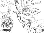 4:3 ambiguous_gender angry_marines anthro armor avian beak black_and_white bolter chaos_daemon claws clothed clothing daemon_of_tzeentch demon dialogue dragon duo english_text feathered_wings feathers gun human lord_of_change machine male mammal monochrome mythological_creature mythological_scalie mythology power_armor ranged_weapon robe running running_away scales scalie shooting simple_background solo space_marine text tools unknown_artist warhammer_(franchise) weapon white_background wings wrench