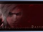  artist_request character_name dante_(devil_may_cry) devil_may_cry face male_focus realistic red serious solo wallpaper white_hair 