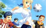 fate/hollow_ataraxia fate/stay_night saber soccer type-moon 