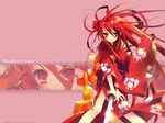  alastor_(shakugan_no_shana) itou_noiji japanese_clothes jewelry long_hair long_sleeves pendant red_hair shakugan_no_shana shana sword wallpaper weapon 