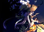 cape duplicate halloween highres kagome_(traumatize) naked_cape original solo wallpaper witch 