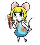  aipiepo alternate_species anthro aryll blonde_hair blush clothing cute dress footwear fur hair mammal mouse nintendo open_mouth rodent sandals solo telescope the_legend_of_zelda video_games white_fur wind_waker young 