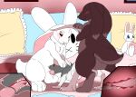 2021 4_toes albino all_fours anal anal_penetration anatomically_correct anatomically_correct_balls anatomically_correct_genitalia anatomically_correct_penis animal_genitalia animal_penis anthro anthro_on_anthro anthro_penetrated anthro_penetrating anthro_penetrating_anthro backsack balls bed bedding big_dom_small_sub biped blush bodily_fluids brown_body brown_fur buckteeth cerv_the_rat claws cotton_tail countershade_arms countershade_fur countershade_legs countershade_torso countershading cum cum_in_ass cum_in_mouth cum_inside digital_media_(artwork) dominant erection eyes_closed feet fellatio feral floppy_ears fur furniture genital_fluids genitals grey_body grey_fur group group_sex hairless_balls inside internal internal_anal internal_oral lagomorph lagomorph_penis leporid lop_ears male male/male male_anthro male_penetrated male_penetrating male_penetrating_male mammal murid murine on_bed oral paws penetration penile penile_penetration penis penis_in_ass pillow plushie quadruped rabbit rat red_eyes rodent rodent_penis semi-anthro sex sheath shikaro signature size_difference small_bottom_large_top spitroast tail tapering_penis teeth teeth_showing threesome toe_claws toes tongue tongue_out trio white_body white_countershading white_fur yellow_sclera