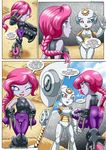  2016 armor bbmbbf breasts butt clothing comic digital_media_(artwork) female fur34 gauntlets gearshift gloves hi_res humanoid machine palcomix robot skylanders skylanders_superchargers skylanders_trap_team video_games 