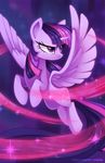  2016 cutie_mark equine female flying friendship_is_magic hair horn mammal my_little_pony pepooni portrait purple_eyes purple_hair purple_theme solo sparkles twilight_sparkle_(mlp) winged_unicorn wings 