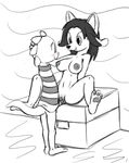  2016 anthro big_breasts blush breasts clothed clothing duo erection female hair male mammal monochrome monster monster_kid navel nipples nude open_mouth penetration penis pussy sex sketch smile spread_legs spreading tem temmie_(undertale) tg-0 undertale video_games young 