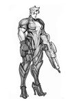  blizzard_(company) blizzard_entretaiment bodysuit breasts female gun muscle overwatch riffle scar solo widowmaker_(overwatch) widowmaker_(overwatch)_(cosplay) zarya_(overwatch) 