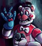  2016 animatronic digital_media_(artwork) five_nights_at_freddy&#039;s funtime_freddy_(fnaf) hi_res lagomorph machine mammal puppet puppet_bonnie_(fnaf) robot sister_location tristastrange01 video_games 