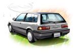  2025 artist_name car commentary_request dated exhaust_pipe grey_car honda honda_accord license_plate logo motor_vehicle nimbus_goldbrum no_humans original product_placement right-hand_drive shadow simple_background steering_wheel vehicle_focus watermark white_background 